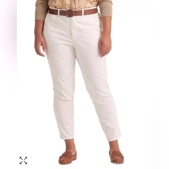 Lauren Ralph Lauren Pants - LAUREN RALPH LAUREN Plus-Size Stretch Chino Ankle Pants